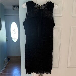 Guess Black Lace Mini Dress